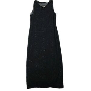 Y2K Byer Studio Sz 14 Black Fireworks Windmill Dress Grunge Fairy Goth Prom